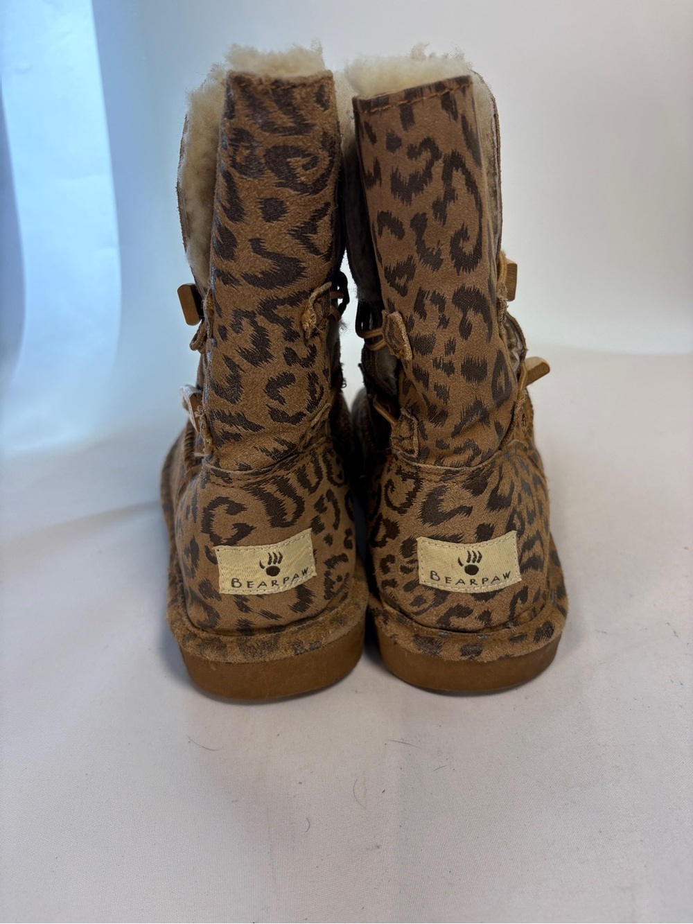 Bearpaw Women's Abigail Hickory Leopard Boots - Picture 4 of 5